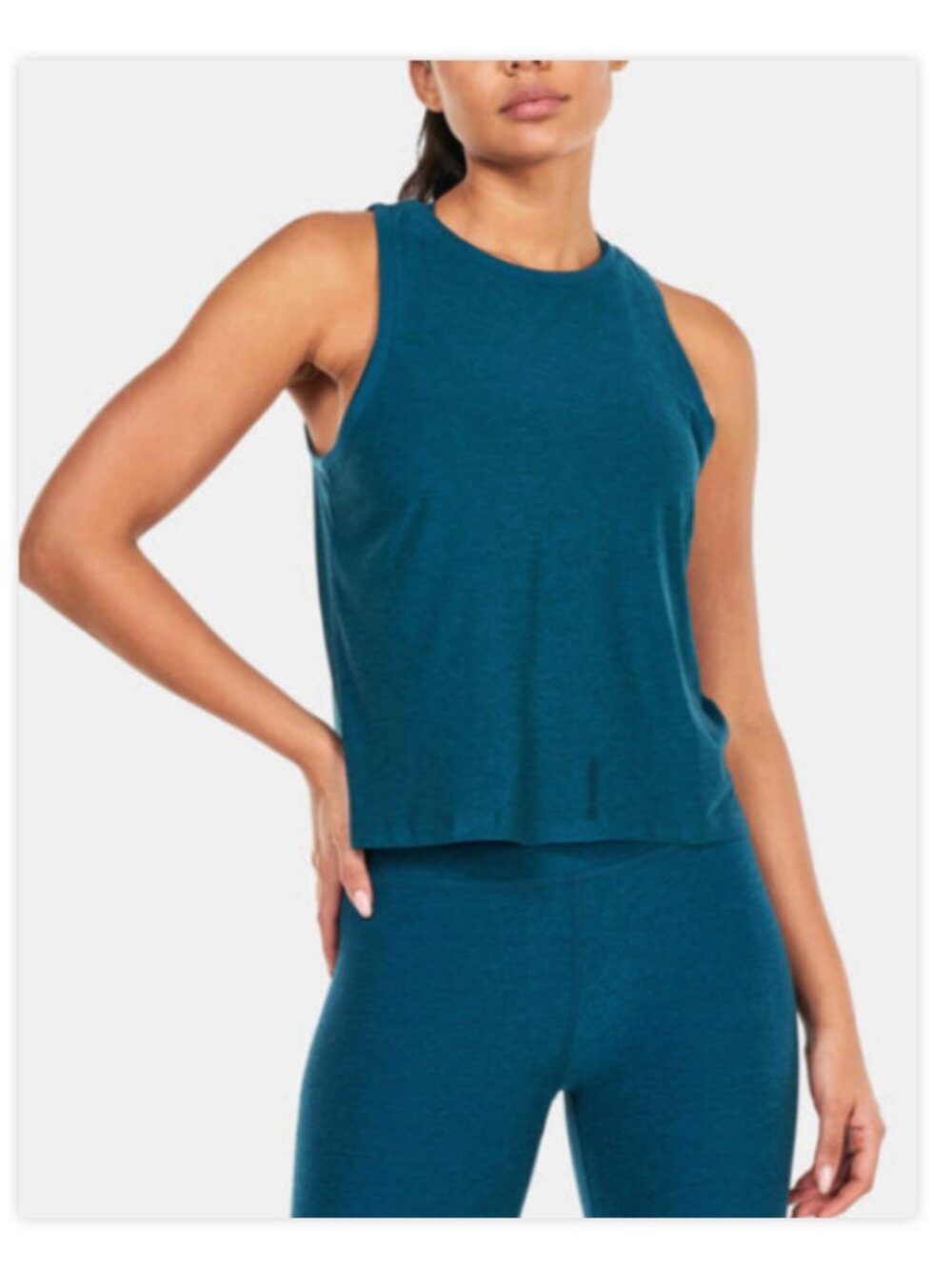 Beyond Yoga Featherweight Rebalance Tank Size S Jade Spacedye